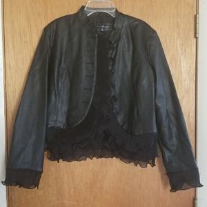 Jazzy Faux Leather Jacket by Willi Smith wear